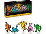 Konstruktionsspielsteine LEGO "Keith Haring – Tanzende Figuren (31216), LEGO ART", bunt, Spielbausteine, Kinder, Kunststoff, Konstruktionsspielsteine