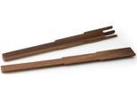 Salatbesteck CONTINENTA "Pixel", braun (holzfarben), Massivholz, Kochbesteck-Sets, Salatbesteck, Walnussholz, jedes Stück ein Unikat