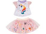 Puppenkleidung BABY BORN "Einhornkleid mit Tutu, 43 cm", bunt, Puppenkleidung, Baby, Puppenkleidung, mit Kleiderbügel