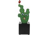 Sammelfigur GOEBEL "Figur James Rizzi -Cactus in Texas", grün (bunt), B:7cm H:22cm T:7,5cm, Porzellan, Dekofiguren, Sammelfigur