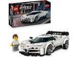 Konstruktionsspielsteine LEGO "Bugatti Centodieci Hypersportwagen (77240), LEGO Speed Champions", bunt, Spielbausteine, Kinder, Kunststoff, Konstruktionsspielsteine, Made in Europe