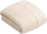 Badetuch VOSSEN "Pure", weiß (ivory), B:100cm L:150cm, Frottier, Obermaterial: 100% Baumwolle, Handtücher, Badetuch, Baumwolle & VEGAN, mit eleganter Veloursbordüre