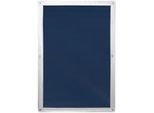 Dachfensterrollo LICHTBLICK ORIGINAL "Haftfix Hitzeschutz Abdunkelung" Gr. 1, blau, B:47cm H:92cm, Polyester, Rollos, Dachfensterrollo, mit Thermobeschichtung, mit Saugnapf