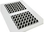 Platzset ADAM "Circles" Gr. 1, grau (dunkelgrau, hellgrau, schwarz), B:40cm L:30cm, Obermaterial: 100% Baumwolle, Platzsets, Platzset, GOTS organic,zertifiziert durch CERES 0242Made in Germany