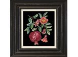 Leinwandbild QUEENCE "Granatapfel", rot (farbe bild(er): rot), B:40cm H:40cm T:2cm, Canvas, Holzrahmen, Bilder, Leinwandbild, Premium-Leinwandstoff, Handarbeit aus Deutschland, 40x40cm