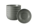 Schale SELTMANN WEIDEN "Foodbowl Terra ø 20,4 cm 6er Set", grau (perlgrau), L:20,4cm, Schüsseln, Schale