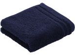 Gaestehandtuecher VOSSEN "Calypso Feeling", blau (marine blau), B:30cm L:50cm, Walkfrottier, Obermaterial: 100% Baumwolle, Handtücher, Gaestehandtuecher, im Set, VEGAN