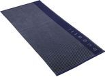 Saunatuch BUGATTI "Raffaele", blau (marine blau), B:90cm L:200cm, Walkfrottee, Obermaterial: 100% Baumwolle, Handtücher, Saunatuch, in harmonischen Farben