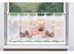 Scheibengardine HOME WOHNIDEEN "LATERNE" Gr. 1, beige (naturfarben), B:120cm H:45cm, Voile, Polyester, Gardinen, Scheibengardine, HxB: 45x120