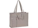 Wickeltasche LÄSSIG "Green Label, Tote Up Bag, taupe", Baby, Gr. B/H/T: 43cm x 32cm x 13cm, grau (taupe), Baumwolle, Taschen Wickeltasche