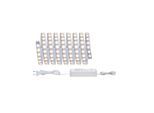 PAULMANN LED-Streifen "MaxLED 500 Basisset 3m 18W 230/24V 36VA Silber Kunststoff", silber (silberfarben), Flammen 1 Stk., Gesamtlänge 5,64m, Lichterketten, IP44 Cover 2700K, LED-Streifen
