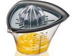 2in1 Entsafter GEFU, schwarz (transparent, anthrazit, silberfarben), B:18cm H:10,5cm T:21,3cm, Entsafter, 2in1 Entsafter, Kunststoff, Füllmenge 700 ml