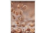Seitenzugrollo LICHTBLICK ORIGINAL "Rollo Klemmfix, ohne Bohren, blickdicht, Kaffee - Braun", braun (braun, weiß), B:100cm H:150cm, Polyester, Rollos, Seitenzugrollo