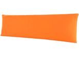 Kissenbezug BELLANA "Mako-Jersey", orange (papaya), B:40cm L:140cm, Jersey, Obermaterial: 100% Baumwolle, Kissenbezüge, Kissenbezug, für Seitenschläferkissen