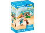 Konstruktions-Spielset PLAYMOBIL "Junge mit Meerschweinchen (71746), Playmobil My Life", bunt, Spielbausteine, Kinder, Kunststoff, Konstruktions-Spielset