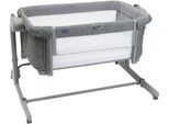 Beistellbett CHICCO "Next2Me Magic Evo Dark Grey", Baby, Gr. B/H/L: 73,5cm x 64cm, kein Härtegrad, grau (dunkelgrau), Polyester, Babybetten Beistellbett, mit Schaukelmodus; inklusive Transporttasche