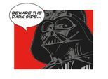 Bild KOMAR "Star Wars Classic Comic Quote Vader", bunt (farbe bild(er): bunt), B:50cm H:40cm, Holz, Papier, Bilder, Bild, Wandbild zur Dekoration im Kinderzimmer - ohne Rahmen