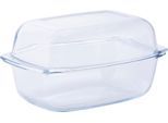 Auflaufform VAN WELL, transparent, B:21,5cm T:34cm, Glas, Auflaufformen, Auflaufform, feuerfestes Glas, 7 Liter
