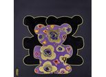 Leinwandbild QUEENCE "Bears IX", schwarz (farbe bild(er): schwarz), B:30cm H:30cm, Holzrahmen, Leinwand, Bilder, Leinwandbild, Premium-Leinwandstoff, Handarbeit aus Deutschland