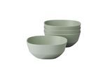 Schale MEPAL "Schalen Silueta 250 ml 4er Set", grün (nordic sage), L:11cm, Schüsseln, Schale