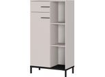 Aktenschrank GERMANIA "GW-Rovigo mit offenem Regal & Schublade", braun (kaschmir), B:64cm H:120cm T:34cm, Holzwerkstoff, Metall, Schränke, Aktenschrank, spiegelverkehrt montierbar, Höhe 120 cm, Made in Germany