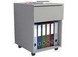 Container VCM "Rollcontainer Bürocontainer Dalosa 1 Schublade", grau, B:39cm, Obermaterial: 100% Holz Wood., Schränke, Container