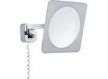PAULMANN LED Wandleuchte "Kosmetikspiegel Bela LED IP44 5,7W Chrom, Weiß, Spiegel, Metall", weiß (chromfarben, weiß), 1, H: 23cm, 1 Stk., Leuchten, Kosmetikspiegel Bela LED IP44 5,7W Chrom, Weiß, Spiegel, Metall, LED Wandleuchte