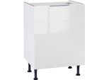 Spülenschrank OPTIFIT "Tara", weiß (weiß glanz), B:60cm H:87cm T:58,4cm, Schränke, Spülenschrank, Breite 60 cm