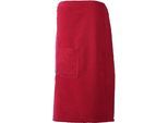 Sarong EGERIA "Aron, ideal für Sauna & Spa", rot, L:77cm, Walkfrottee, Hausmäntel, Sarong, mit Knöpfen, reine Baumwolle, One-Size