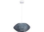 PACO HOME Pendelleuchte "HUGO PD1", weiß (anthrazit), 1, Ø 40cm H: 175cm, Leuchten, Pendelleuchte