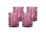 Whiskyglas NACHTMANN "Whiskybecher Noblesse Vintage 295 ml 4er Set", lila (berry), 4 tlg., Glas, Trinkgefäße, Whiskyglas