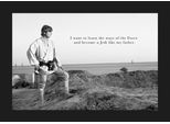Bild KOMAR "Star Wars Classic Luke Quote", bunt (farbe bild(er): bunt), B:70cm H:50cm, Holz, Papier, Bilder, Bild, Wandbild zur Dekoration im Kinderzimmer - ohne Rahmen