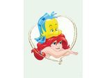 Bild KOMAR "Ariel & Fabius", bunt (farbe bild(er): bunt), B:30cm H:40cm, Holz, Papier, Bilder, Bild, Wandbild zur Dekoration im Kinderzimmer - ohne Rahmen
