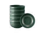 Schale SELTMANN WEIDEN "Foodbowl Terra ø 17,7 cm 6er Set", grün (moosgrün), L:17,7cm, Schüsseln, Schale