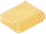 Seiftuch VOSSEN "Vienna Style Supersoft", gelb (citro), B:30cm L:30cm, Walkfrottee, Walkfrottee, Handtücher, Seiftuch, Waschlappen im Set, supersoft Baumwolle