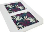 Platzset ADAM "Jungle" Gr. 2, bunt (dunkelblau, lila), B:40cm L:50cm, Obermaterial: 100% Baumwolle, Platzsets, Platzset, GOTS organic,zertifiziert durch CERES 0242Made in Germany