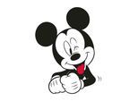 Bild KOMAR "Mickey Mouse Funny", grün (farbe bild(er): grün), B:40cm H:50cm, Holz, Papier, Bilder, Bild, Wandbild zur Dekoration im Kinderzimmer - ohne Rahmen