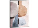 Poster REINDERS "Abstrakte Illusion I", beige (farbe bild(er): beige), B:50cm H:70cm T:1,6cm, MDF, Bilder, Poster