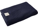 Duschtuch DYCKHOFF "Nature", blau (marine), B:70cm L:140cm, Frottier, Obermaterial: 100% Baumwolle, Handtücher, Duschtuch