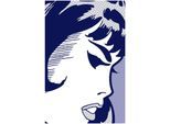 Bild KOMAR "Agent Black Widow", blau (farbe bild(er): blau), B:50cm H:70cm, Holz, Papier, Bilder, Bild, Wandbild zur Dekoration im Kinderzimmer - ohne Rahmen