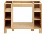 Herdumbauschrank HOME AFFAIRE "Oslo", beige (natur gebeizt, gewachst), B:100cm H:83cm T:57cm, Massivholz, Schränke, Herdumbauschrank, 100 cm breit,ohne Arbeitsplatte, mit 6 Einlegeböden