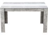 Esstisch INOSIGN "Domus", grau (beton, opaque weiß), B:135cm H:74,5cm T:80,5cm, Tische, Esstisch, Mittelplatte in schwarz Farbe
