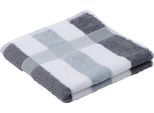 Handtücher GÖZZE "New York", grau (anthrazit, weiß), B:50cm L:100cm, Walkfrottee, Obermaterial: 100% Baumwolle, Handtücher, Handtücher, im Set, gestreift, mit strukturierter Borte