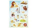 Wandtattoo KOMAR "Lion King Wildlife - Größe 50 x 70 cm", bunt, B:50cm H:70cm, Folie, Wandtattoos, Wandtattoo, selbstklebend, Wandsticker, Kinderzimmer
