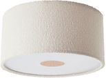 Deckenleuchte "Debora", beige, 3, Ø 45cm H: 23cm, 1 Stk., LEGER HOME BY LENA GERCKE, Leuchten, Teddy-Stoff, Ø 45 cm, E27, beige, Deckenleuchte