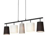 BRILONER LEUCHTEN Pendelleuchte "4009055 SHADES", silber (chrom, alu), Leuchten, Hängelampe, 96x120cm, Grau-Schwarz-Weiß, max.40W, E14, Esszimmer, Pendelleuchte