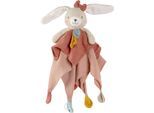 Schmusetuch FEHN "fehnNATUR, Hase", Baby, bunt, Baumwolle, Plüsch, Schnuffeltücher Schmusetuch, mit Befestigungsring für Schnuller
