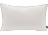 Dekokissen H.O.C.K. "Mali", weiß (weiß, ecru, unifarben), B:30cm H:10cm L:50cm, Polyester, Dekokissen_Sitzkissen_Kissenhüllen, Dekokissen, einfarbig, Kissenhülle mit Füllung, 1 Stück