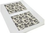 Platzset ADAM "Good Old Days" Gr. 1, beige (natur, schwarz), B:40cm L:30cm, Obermaterial: 100% Baumwolle, Platzsets, Platzset, GOTS organic,zertifiziert durch CERES 0242Made in Germany