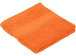 Handtücher GÖZZE "New York", orange, B:50cm L:100cm, Frottier, Obermaterial: 100% Baumwolle, Handtücher, Handtücher, im Set, moderne Uni-Farben, mit strukturierter Borte, reine Baumwolle